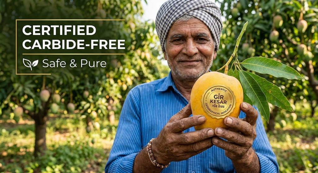 100% Naturally grown Kesar Mangos from Gir